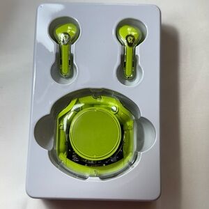 Lime Green Ultra pods  with Charging Case